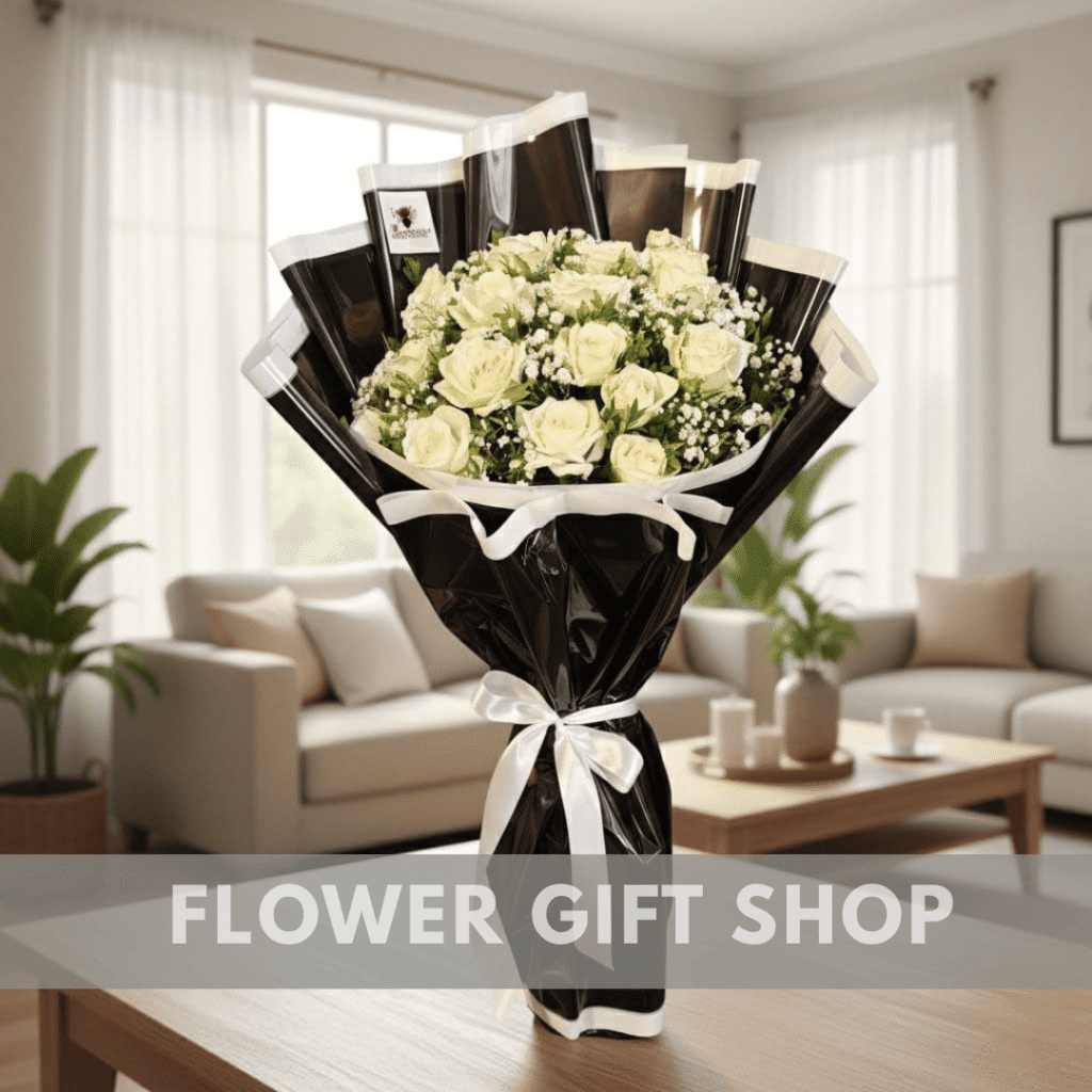 Pure White Roses Bouquet